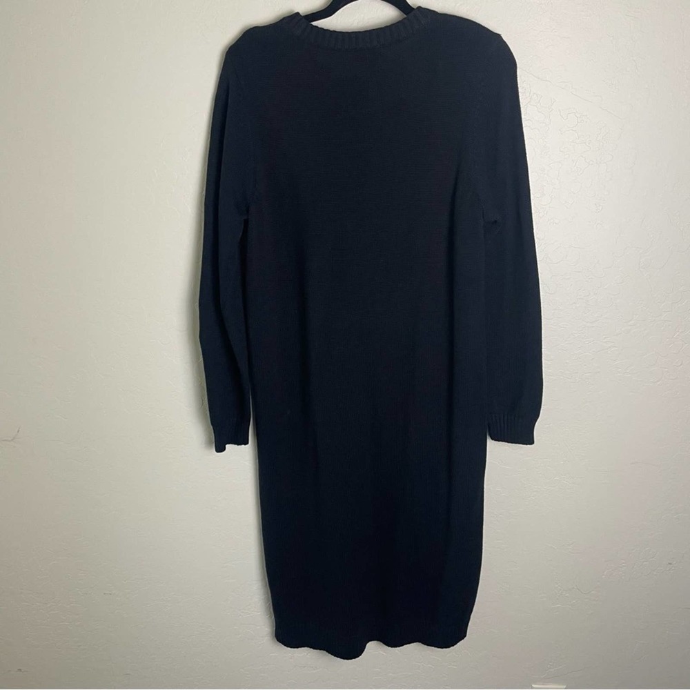 ❌SOLD Torrid Black Cable Knit Sweater Bodycon Shift Dress 2X NWT 12260163 - Picture 7 of 15